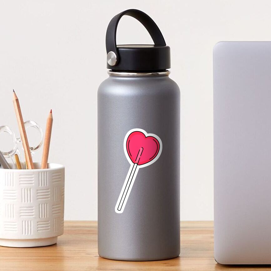 Heart Lolly Sticker