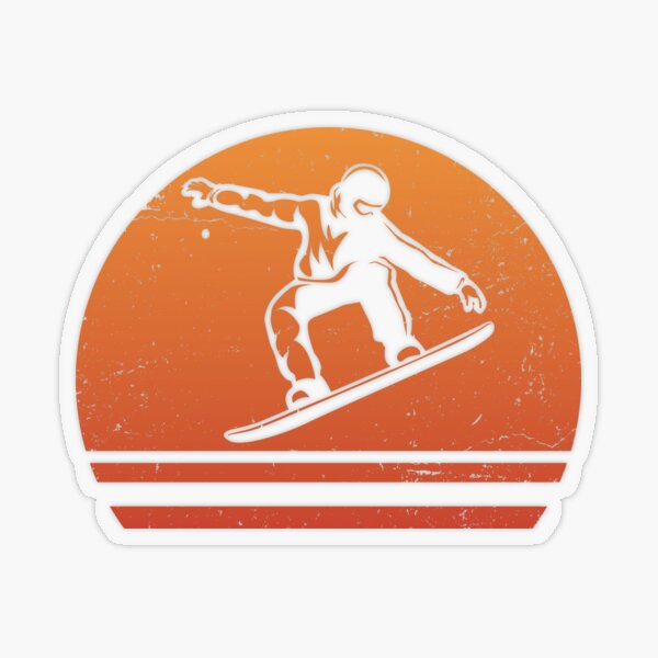 Adesivo silhouette snowboard - TenStickers