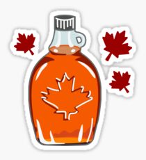 Super Canadian Maple Syrup Pattern Sticker