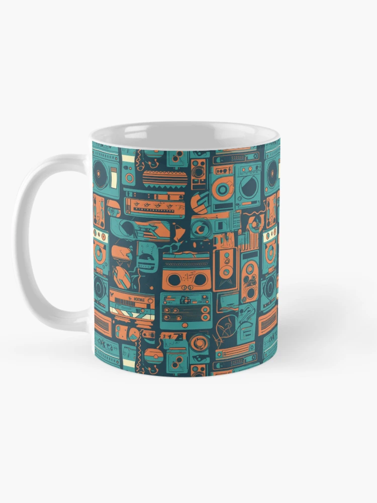 Thumbnail 5 of 6, Coffee Mug, Retro Rave designed and sold by PixelPatchwork.