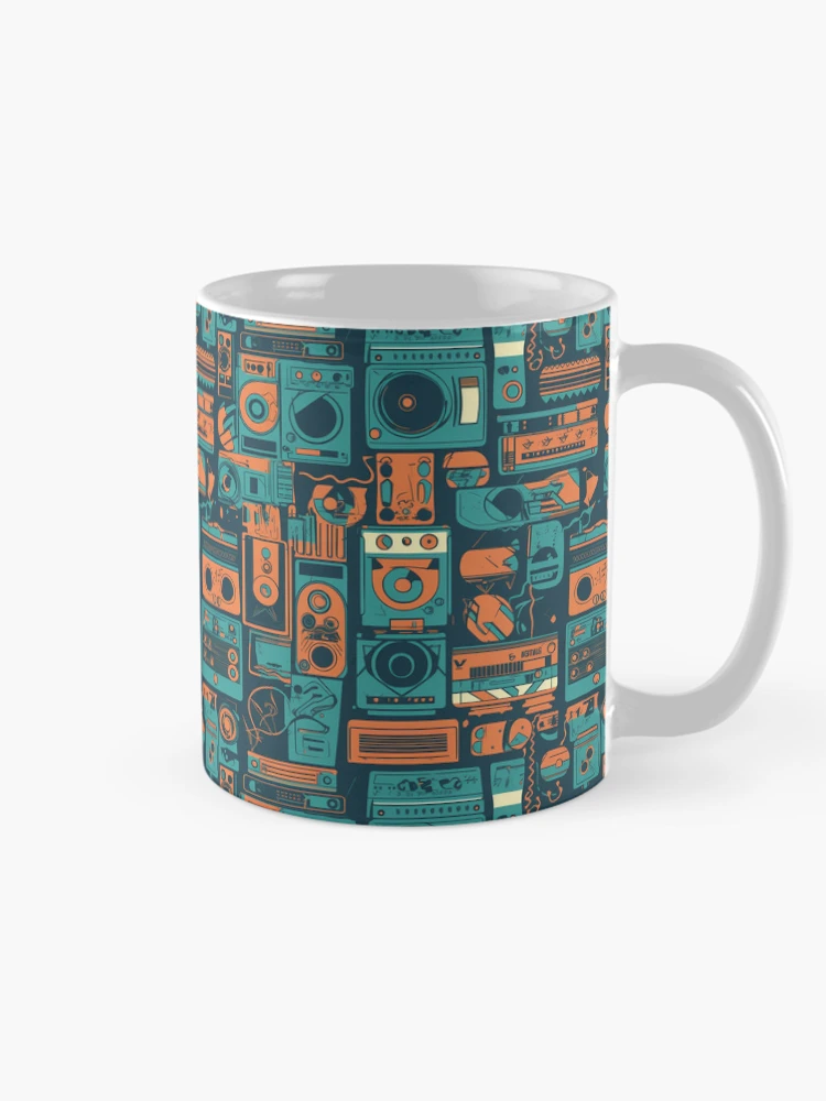 Thumbnail 3 of 6, Coffee Mug, Retro Rave designed and sold by PixelPatchwork.