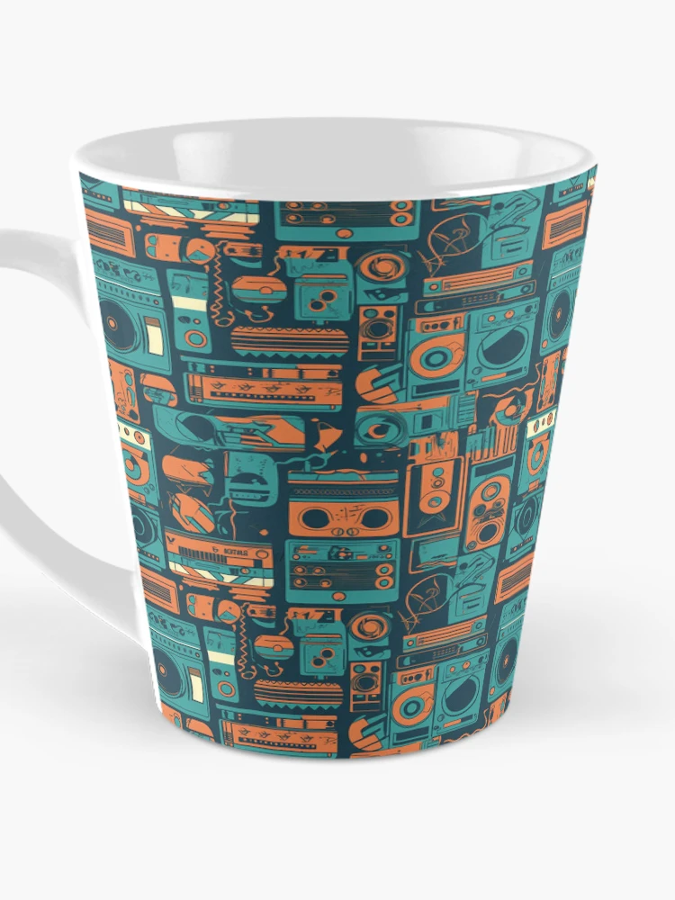 Thumbnail 3 of 4, Coffee Mug, Retro Rave designed and sold by PixelPatchwork.