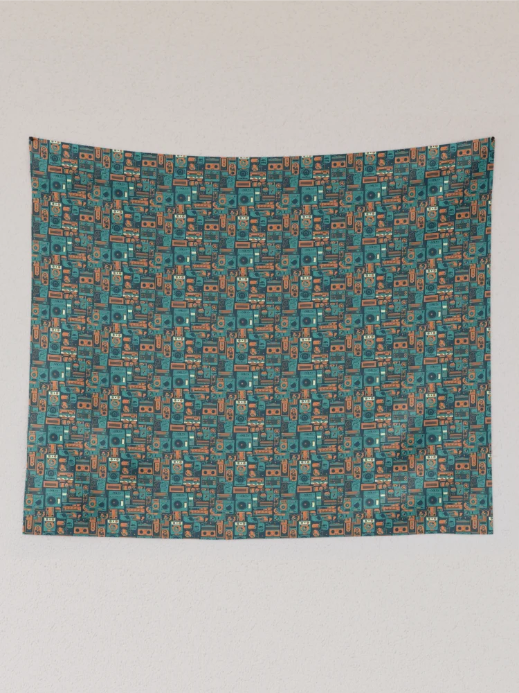 Thumbnail 2 of 3, Tapestry, Retro Rave designed and sold by PixelPatchwork.