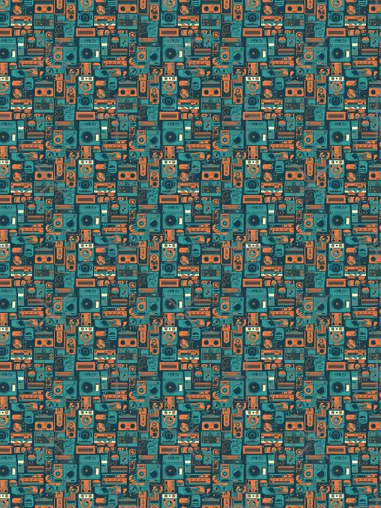 Thumbnail 5 of 5, A-Line Dress, Retro Rave designed and sold by PixelPatchwork.
