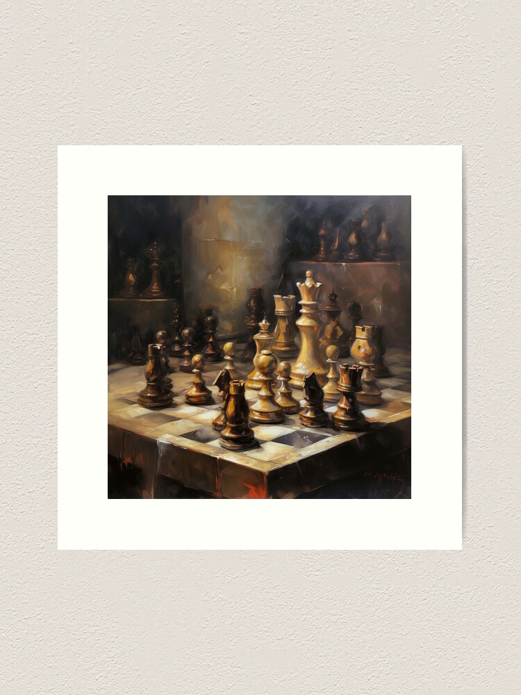 A Game of Chess | Pakistani Oil Painting | Pakistan Wall Art | Indian  Painting | Turban Painting | Punjab Art | Lahore Painting | Sindhi Art