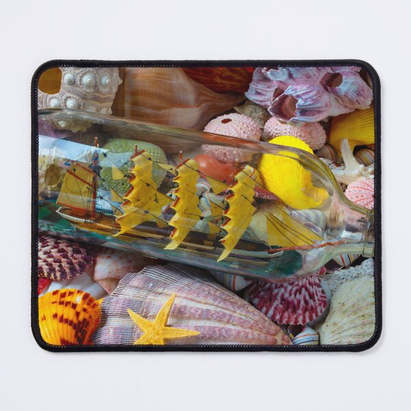 Item preview, Ship In A Bottle On Seashells designed and sold by Garry Gay.