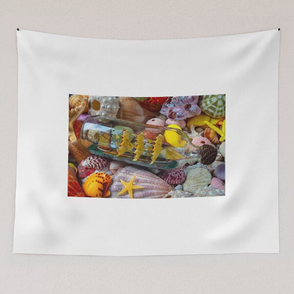 Item preview, Ship In A Bottle On Seashells designed and sold by Garry Gay.