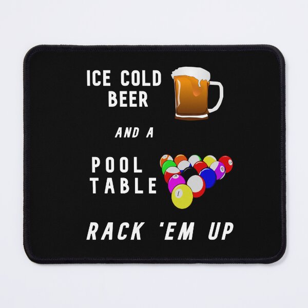 Item preview, Ice Cold Beer And A Pool Table Rack 'Em Up, for pool sharks! designed and sold by KathteeDesign.