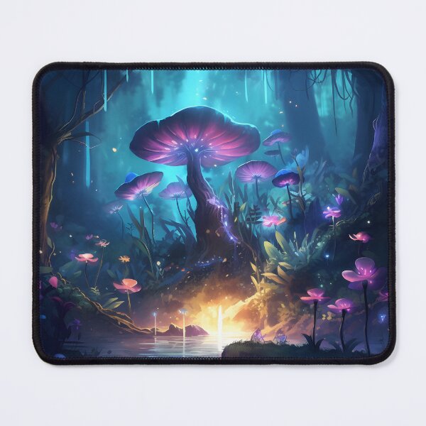 Item preview, Mystical Purple Mushroom Forest designed and sold by NeonVice.