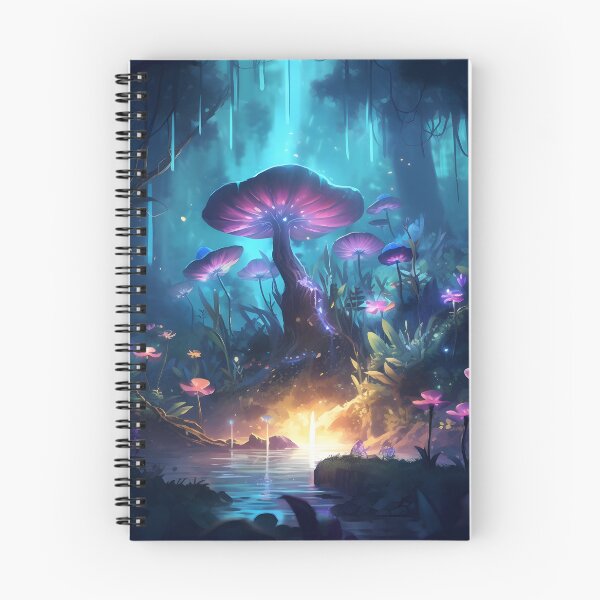 Item preview, Mystical Purple Mushroom Forest designed and sold by NeonVice.