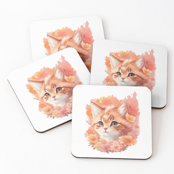 Item preview, Magical Feline Charm: Cute Brown Kitten with Whimsical Allure designed and sold by VIBRANZIO.
