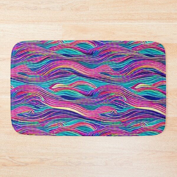 Item preview, Abstract Pink and Blue Wavy Pattern designed and sold by calibrit.