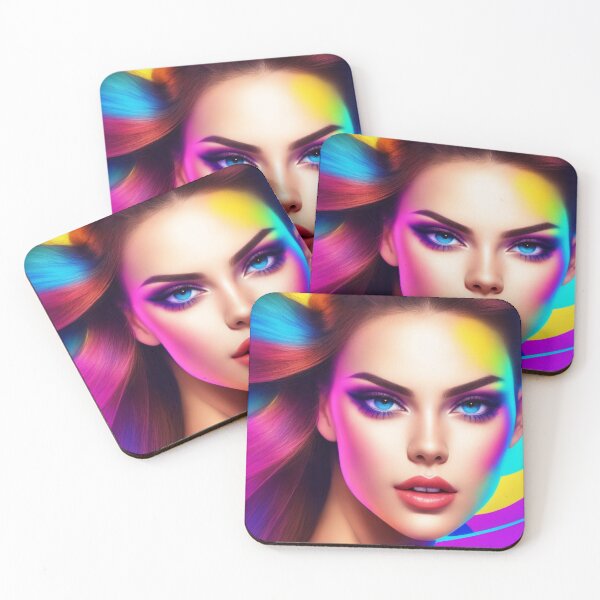 Item preview, A Beautiful Young Woman with a Splash of Color designed and sold by artwealllove.