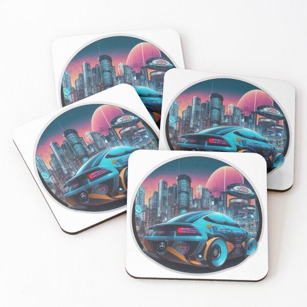 Item preview, Futuristic fashionista car in the cyber metropolis. designed and sold by mefirefire.