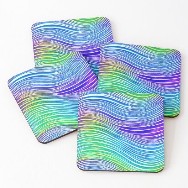 Item preview, Abstract Blue and Purple Wave Pattern designed and sold by calibrit.