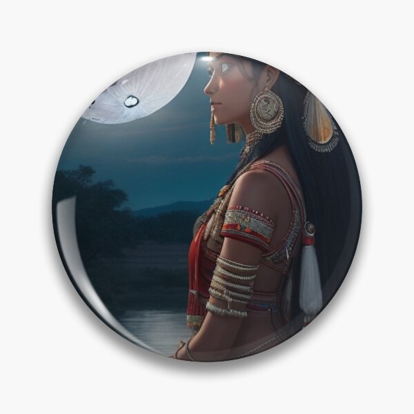 Item preview, An Indian Maiden in the Moonlight designed and sold by artwealllove.