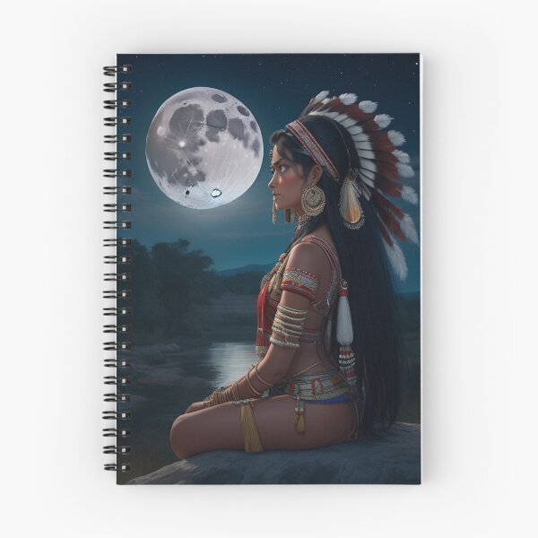 Item preview, An Indian Maiden in the Moonlight designed and sold by artwealllove.