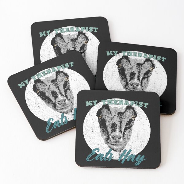 Item preview, My Therapist Eats Hay Funny Goat Lover Farm Animal designed and sold by Doooriginals.