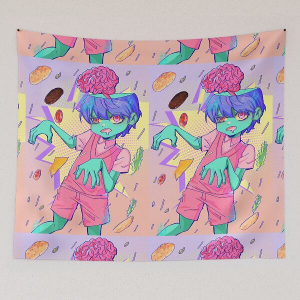 Item preview, zombie boy brain burgers designed and sold by Pastel Lab.