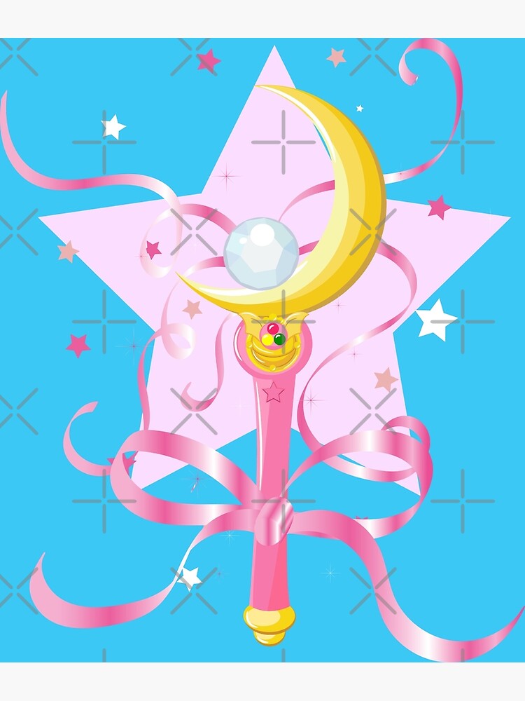 lunar scepter with ribbons, sailor moon | Postcard