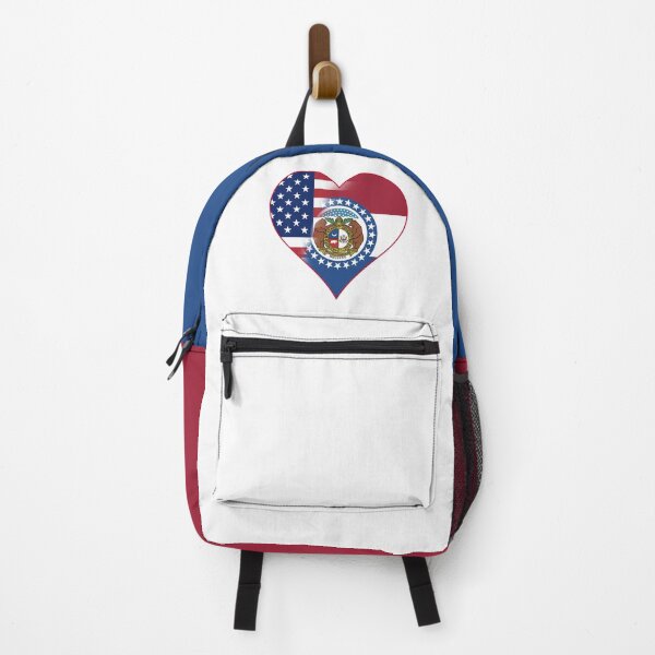 Item preview, State of Missouri Flag and American Flag Fusion Design designed and sold by Gsallicat.