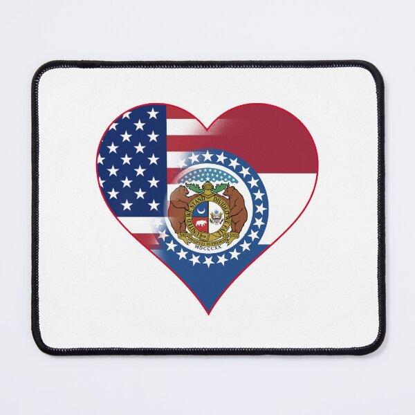 Item preview, State of Missouri Flag and American Flag Fusion Design designed and sold by Gsallicat.