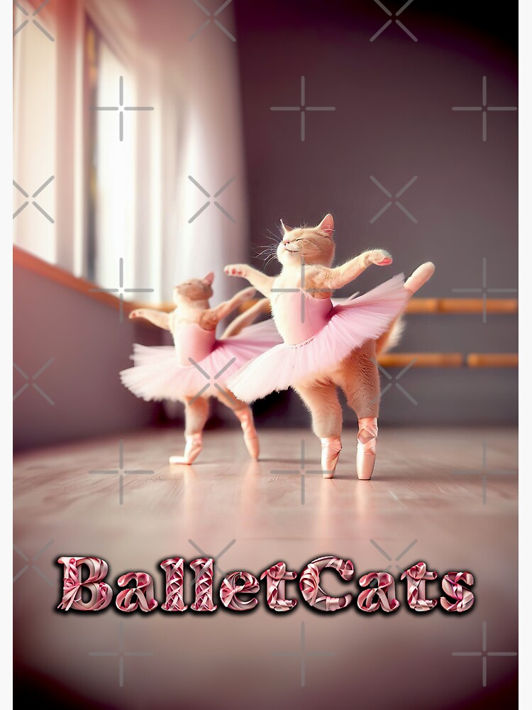 "Ballet Cats" Sticker for Sale by FotoLibreStudio Redbubble
