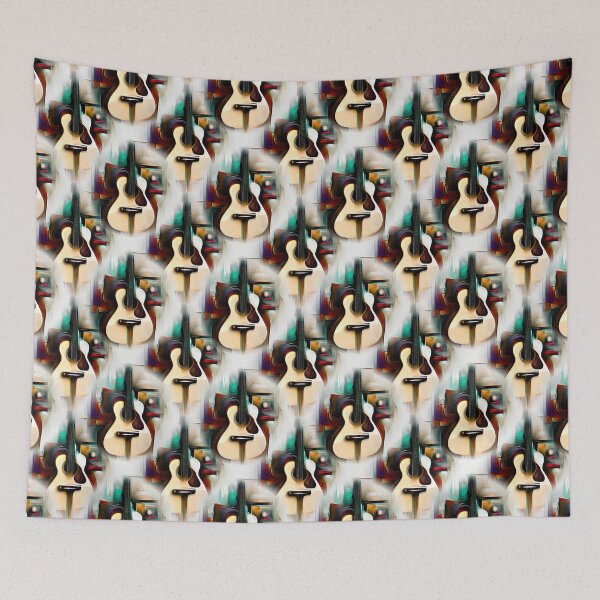 Item preview, Musical Abstract with a Guitar Theme designed and sold by Vicki Pelham.