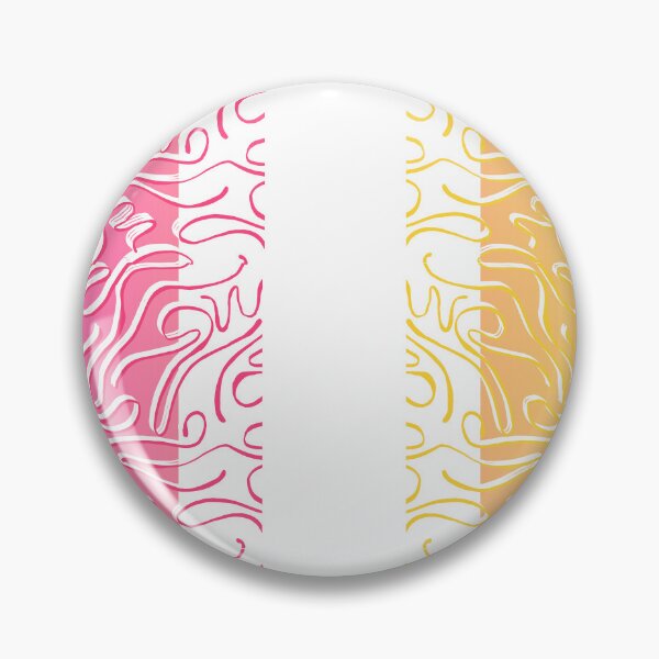 Item preview, Pink Mango Ombre Abstract Squiggles  designed and sold by 247vibes.