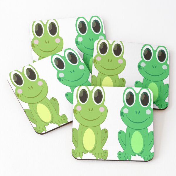 Item preview, green blue frog brothers sitting and smiling designed and sold by Ritchie-TR199.