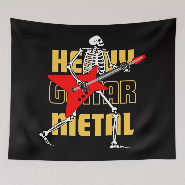 Item preview, Skeleton Rockin' Heavy Metal Guitar designed and sold by evaninla.