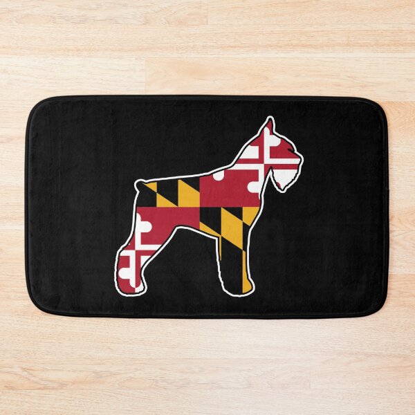 Item preview, Giant Schnauzer Silhouette with Maryland Flag designed and sold by Jenn Inashvili.