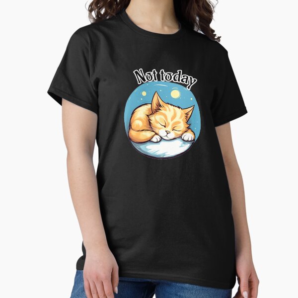Vista previa del artículo con la obra «Cat, Not Today ZZzzZ», diseñado y vendido por Edszart.