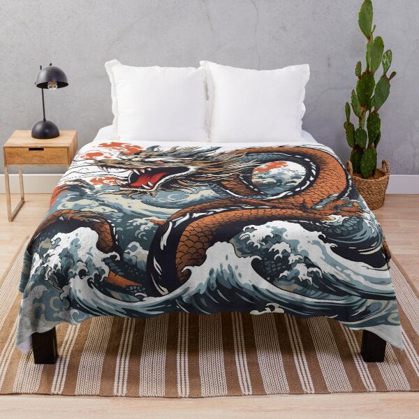 Item preview, Japanese Dragon Painting on White designed and sold by Christine Layne.