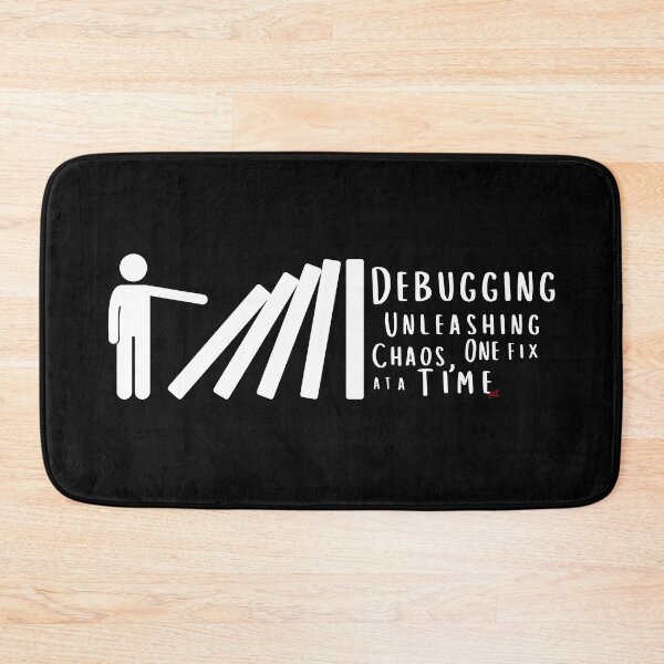 Item preview, Debugging: Unleashing Chaos, One Fix at a Time (dark) / RoYuMi designed and sold by royumi.