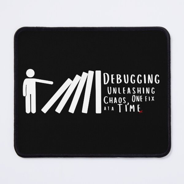 Item preview, Debugging: Unleashing Chaos, One Fix at a Time (dark) / RoYuMi designed and sold by royumi.