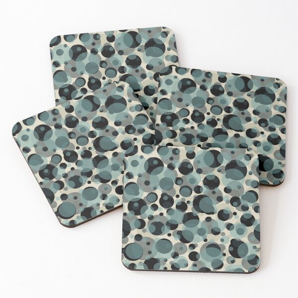 Item preview, Black, Cream, Green and Gray Bubble Dots designed and sold by KathyLav.