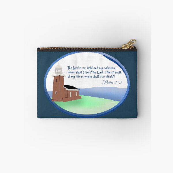 Item preview, Lighthouse with Bible Verse Psalm 27:1 designed and sold by lbgearhart.
