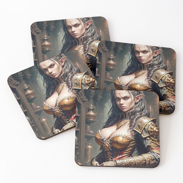 Item preview, Charlize Inspired Portrait as Dark Elf RPG #01 designed and sold by zotilus.