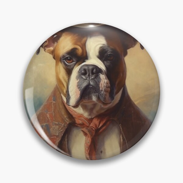 Item preview, Boxer Beauty: Western-inspired Oil Painting Style Print designed and sold by TheFunkyCryptid.