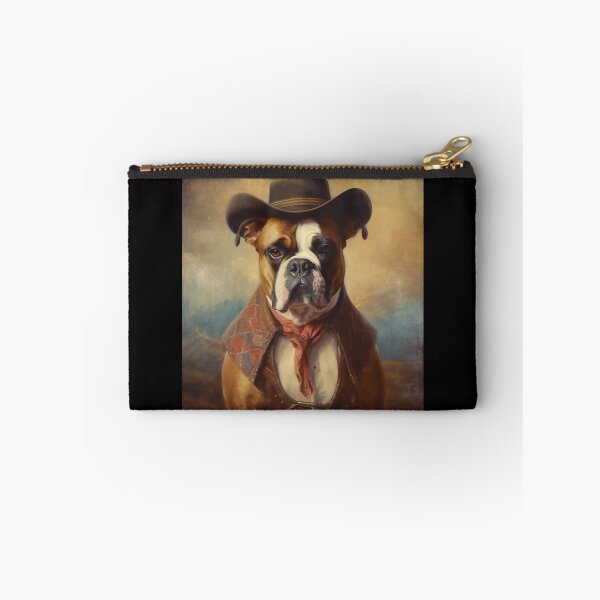 Item preview, Boxer Beauty: Western-inspired Oil Painting Style Print designed and sold by TheFunkyCryptid.