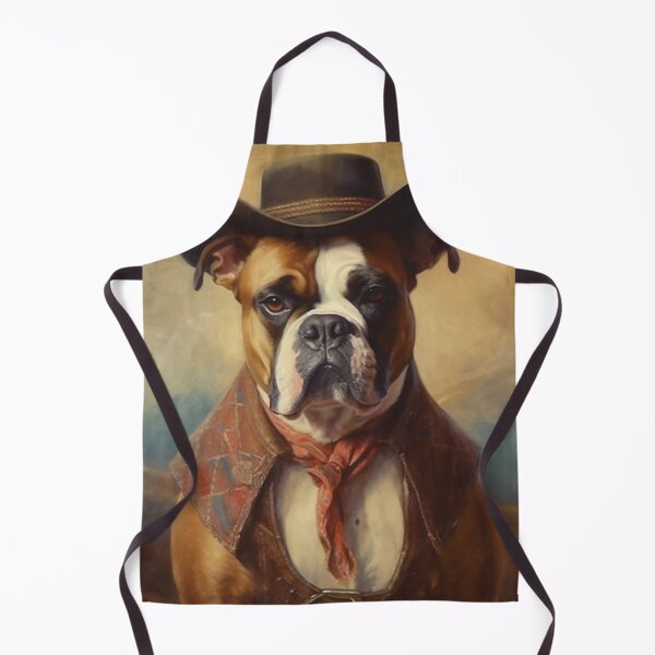Item preview, Boxer Beauty: Western-inspired Oil Painting Style Print designed and sold by TheFunkyCryptid.