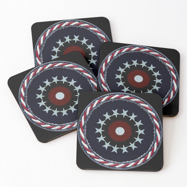 Item preview, Kaleidoscope July 4th Stars and Stripes in Celtic Circle Frame 50 designed and sold by Swabcraft.