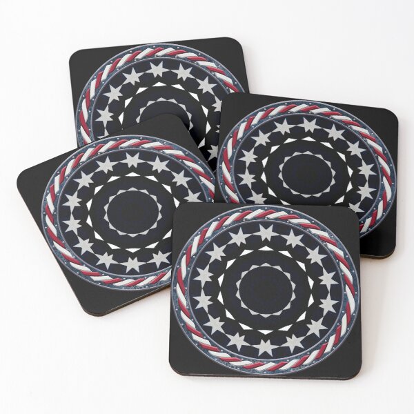 Item preview, Kaleidoscope July 4th Stars and Stripes in Celtic Circle Frame 51 designed and sold by Swabcraft.