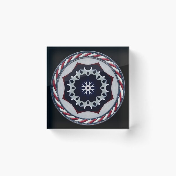 Artikelvorschau, Kaleidoscope July 4th Stars and Stripes in Celtic Circle Frame 53 entworfen und verkauft von Swabcraft.