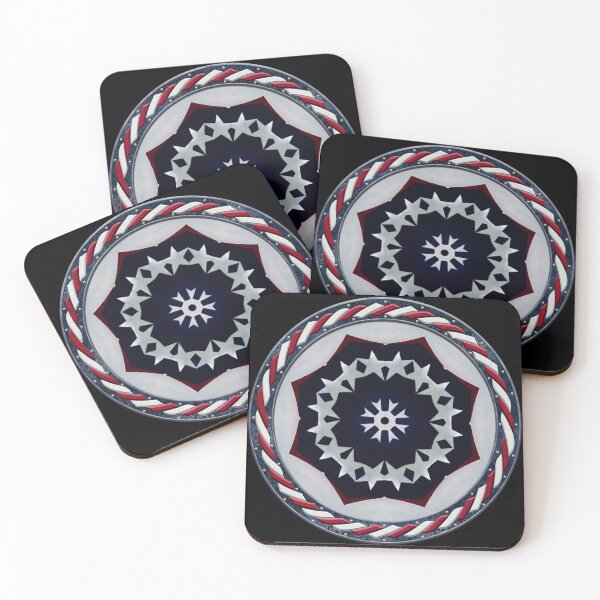 Item preview, Kaleidoscope July 4th Stars and Stripes in Celtic Circle Frame 53 designed and sold by Swabcraft.