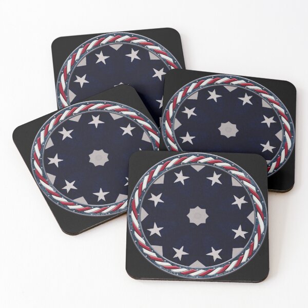 Item preview, Kaleidoscope July 4th Stars and Stripes in Celtic Circle Frame 54 designed and sold by Swabcraft.