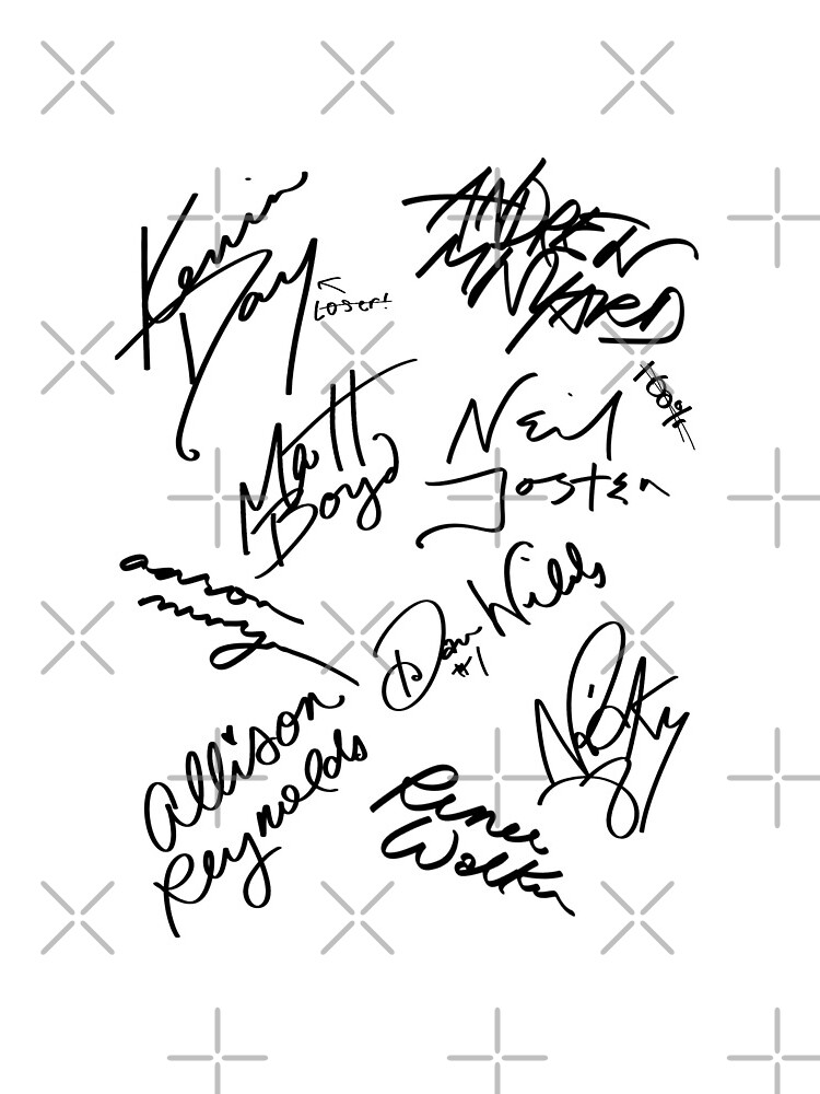 The Foxes Autographs (version 2) by omgiavanna