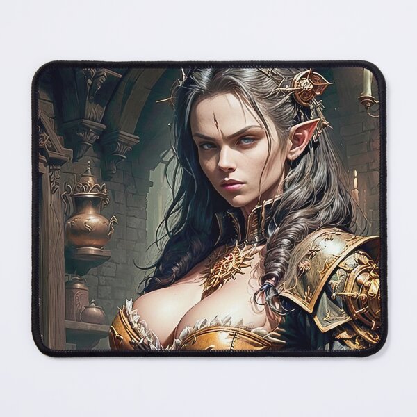 Item preview, Charlize Inspired Portrait as Dark Elf RPG #01 designed and sold by zotilus.