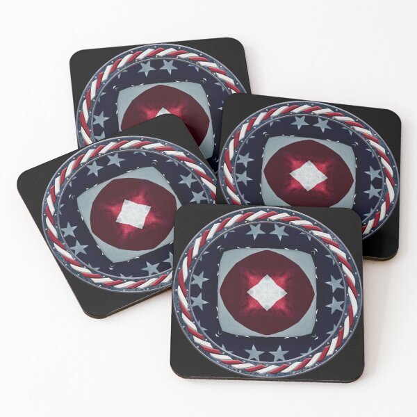 Item preview, Kaleidoscope July 4th Stars and Stripes in Celtic Circle Frame 59 designed and sold by Swabcraft.